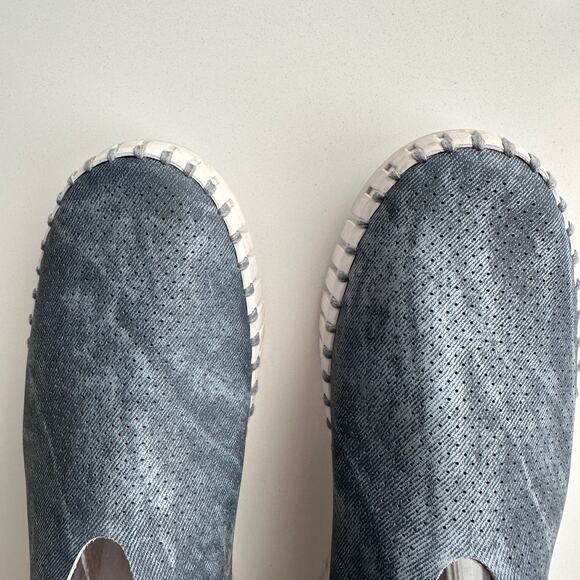 Ilse Jacobsen Tulip Dark Blue Wash Slip On Flex Travel Shoes EU 40 US 9 - Picture 5 of 7